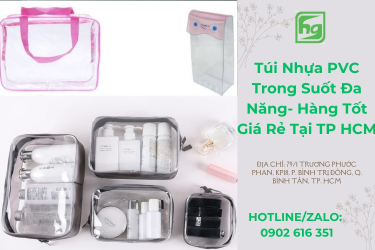 Túi Nhựa PVC Trong Suốt Đa Năng- Hàng Tốt Giá Rẻ HCM