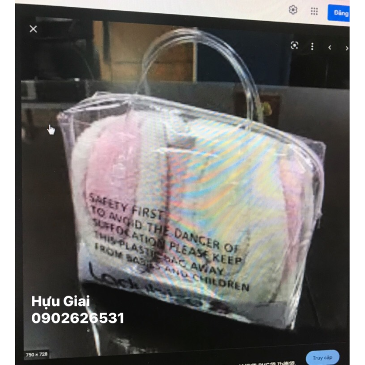 Túi dây kéo nhựa PVC - HG1585
