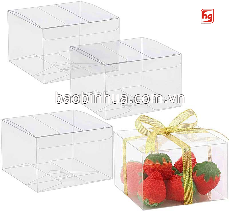 Hộp nhựa trong suốt làm hộp đựng trái cây