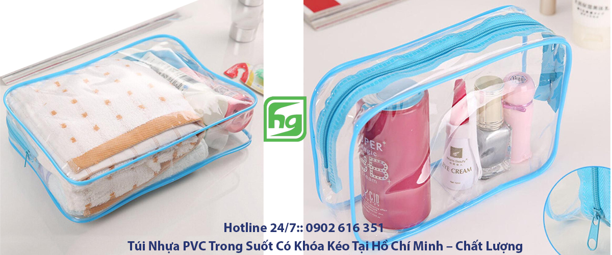 Túi Nhựa PVC Trong Suốt Có Khóa Kéo Tại TP.HCM