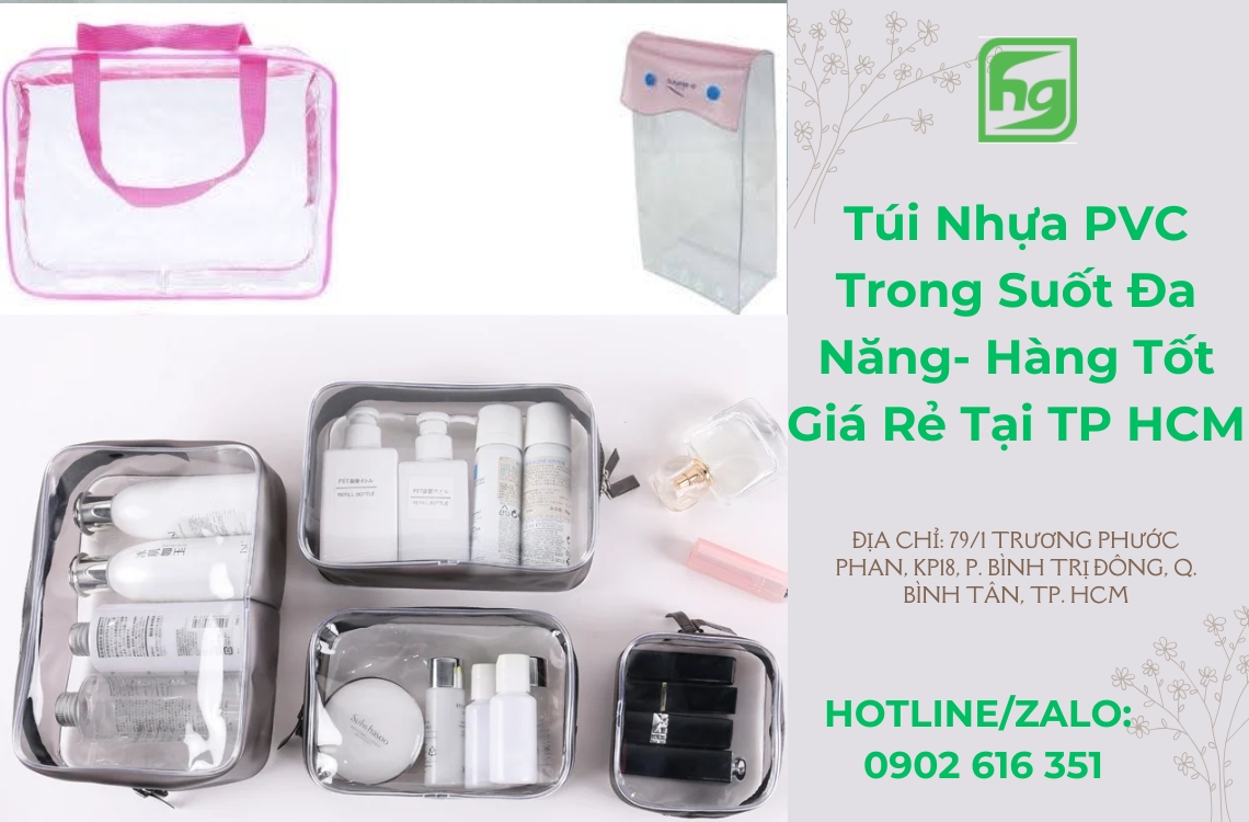 Túi Nhựa PVC Trong Suốt Đa Năng- Hàng Tốt Giá Rẻ HCM