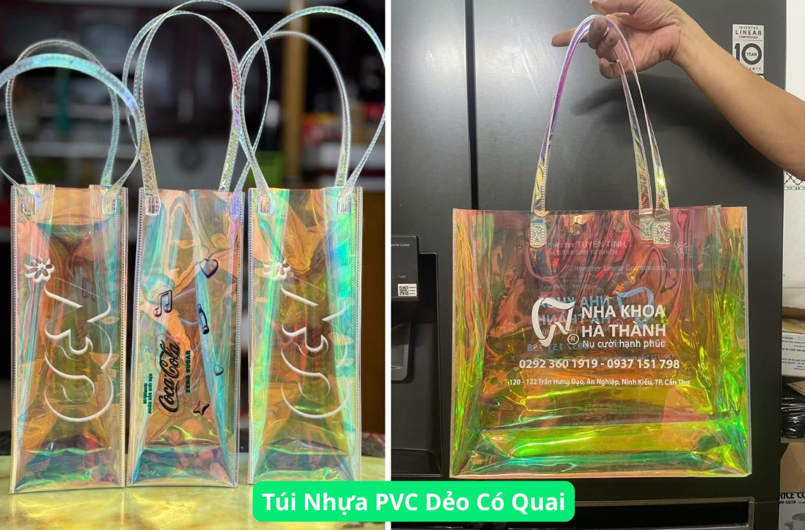 Báo giá bao bì nhựa túi nhựa PVC quai xách